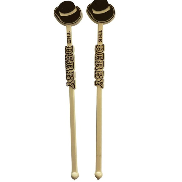 The Derby Hat Vintage‎ Swizzle Sticks Set Of 2 - Picture 1 of 5